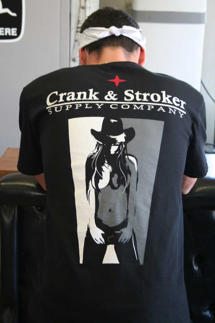 Biker t shirt cowgirl