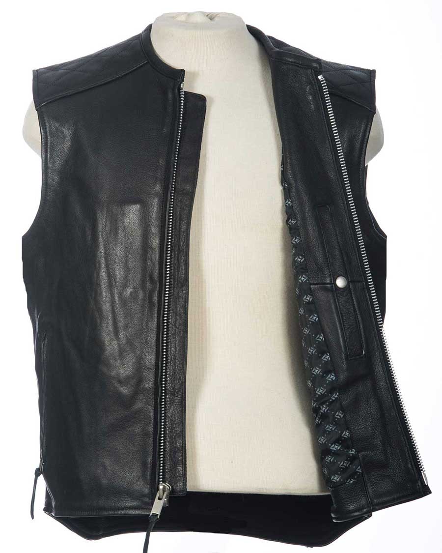 Club Leather Motorcycle Vest – Crank Stroker