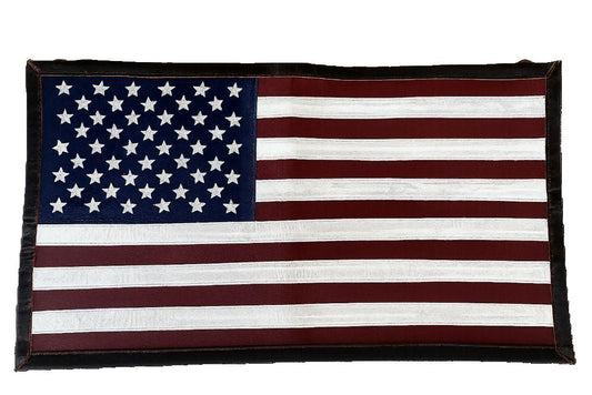 Leather American Flag Wall art 