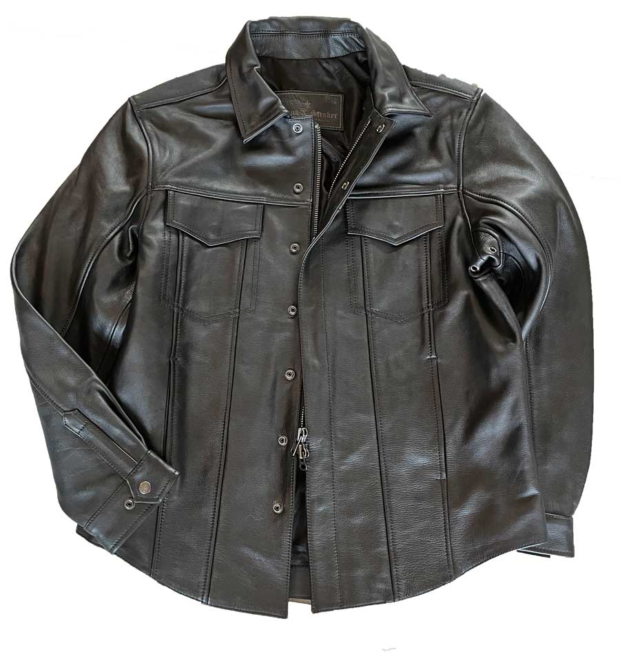 leather jak shirt mens shirt