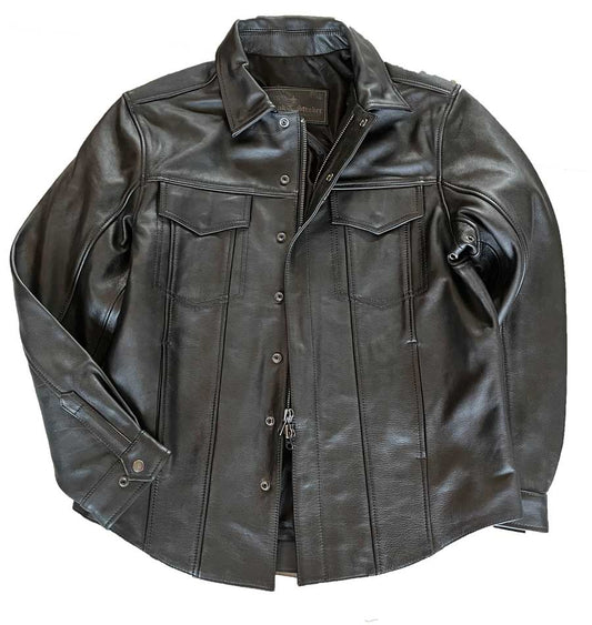 leather jak shirt mens shirt