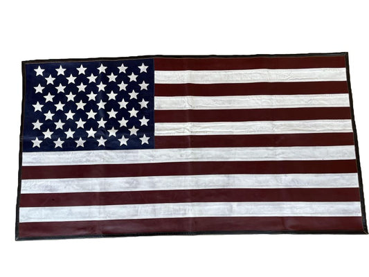 Full Size Leather 
American Flag Wall art 