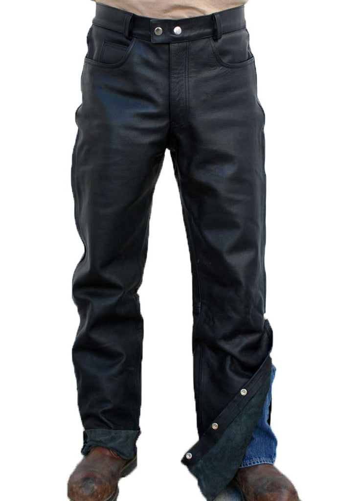 Men's Leather Motorcycle leather Pants, C&S
