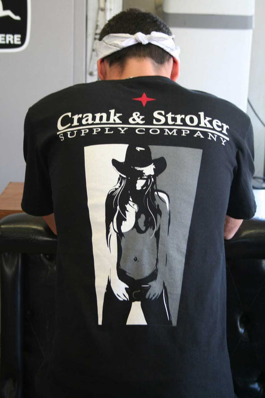 Biker t shirt cowgirl
