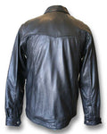 Black Leather Western shirt (back view)