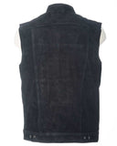 Black Motorcycle Vest | sleeveless vest |  Genuine leather jacket men’s | conceal and carry vest | buckskin biker vest | biker vest  