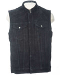 Black Motorcycle Vest | sleeveless vest |  Genuine leather jacket men’s | conceal and carry vest | buckskin biker vest | biker vest  