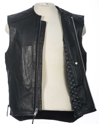 club vest | leather biker vest 