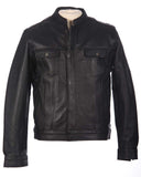 Motorcycle jacket zipped (front view)