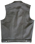 perforated leather vest (Back view)