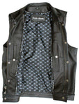 perforated leather vest (Open view)